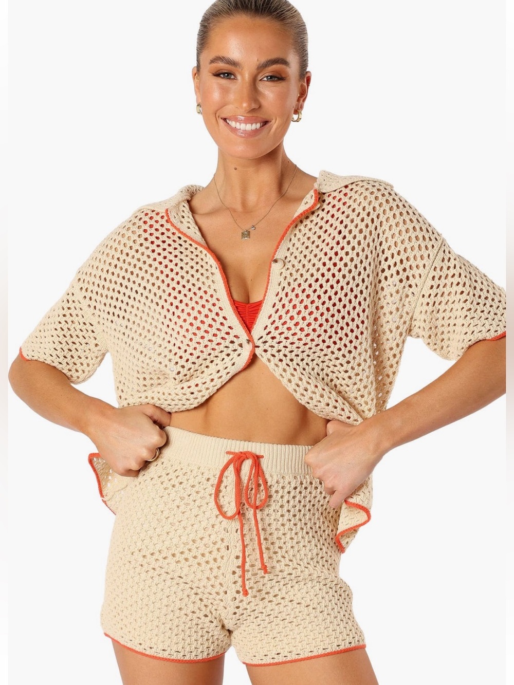 PETAL & PUP Val Open Stitch Top